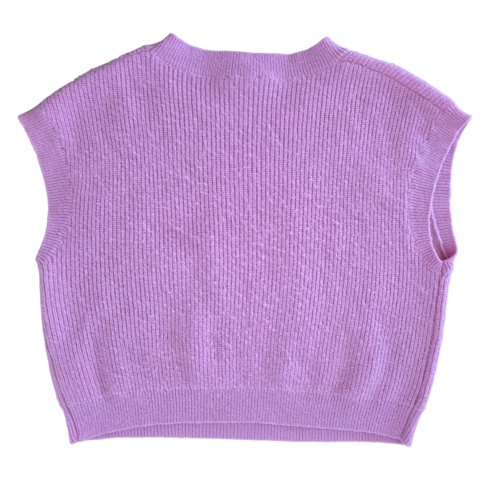 Peach Love California Sequin Nutcracker Sweater Vest Pink Sparkly Holiday Bling - Picture 8 of 16